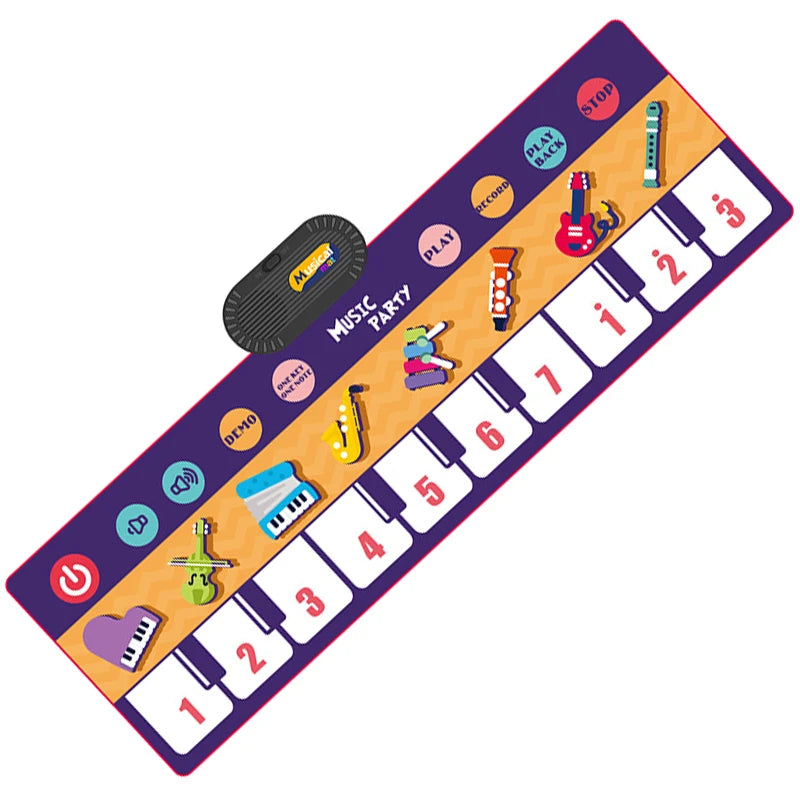 Cartoon Musical Mat Keyboard Piano Play Instruments Sounds