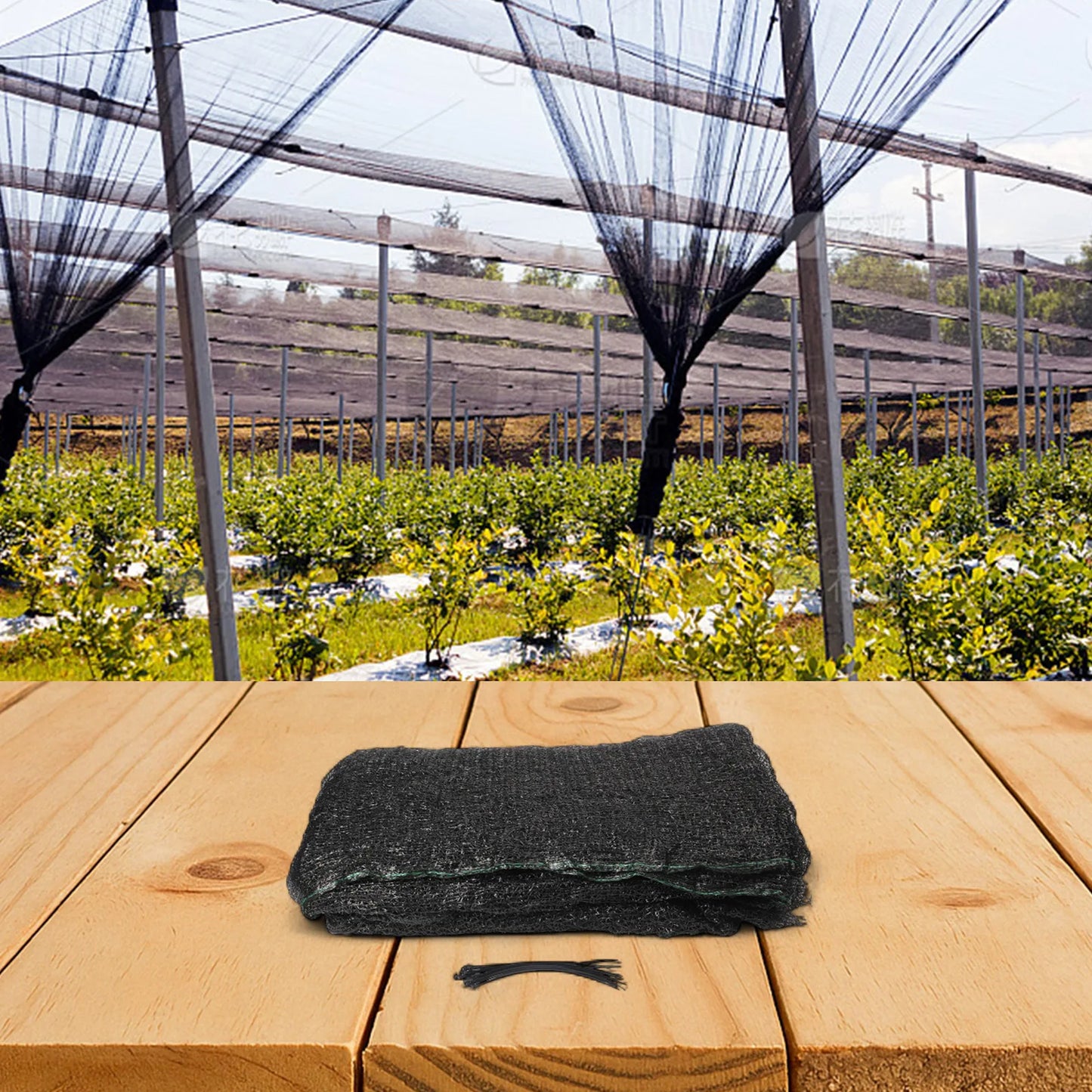 Shade Cloth Grommets Mesh Tarp Black Shading Net Plant Cover Garden