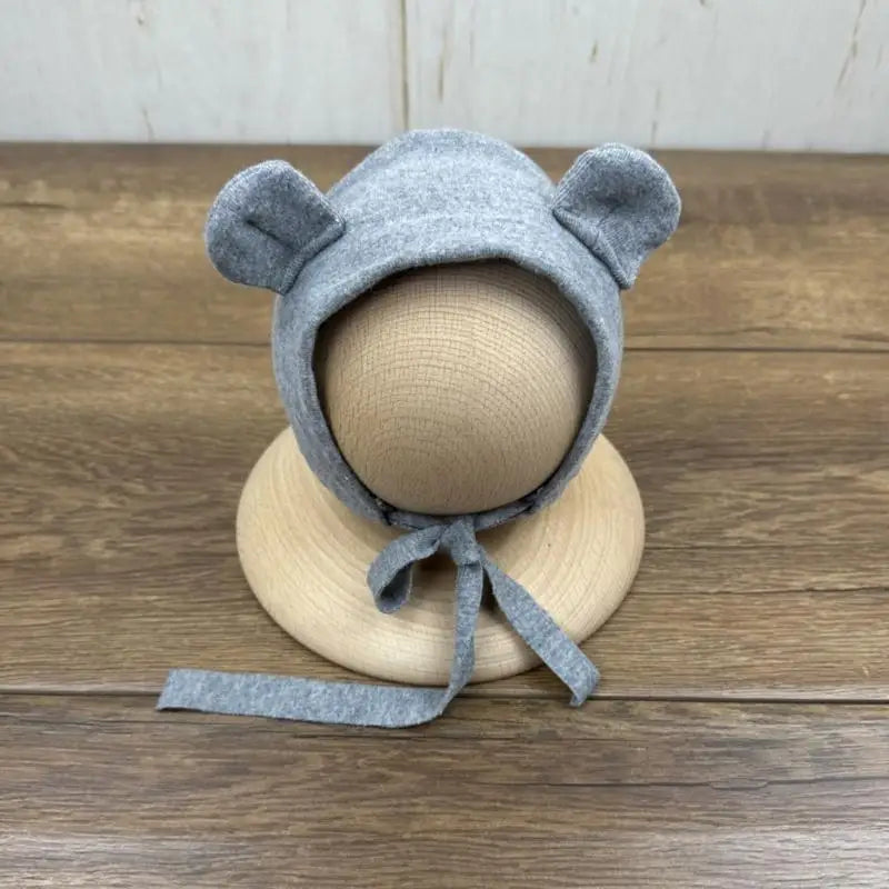 Newborn Baby Photography Costume – Bear Hat & Overalls 0-1M