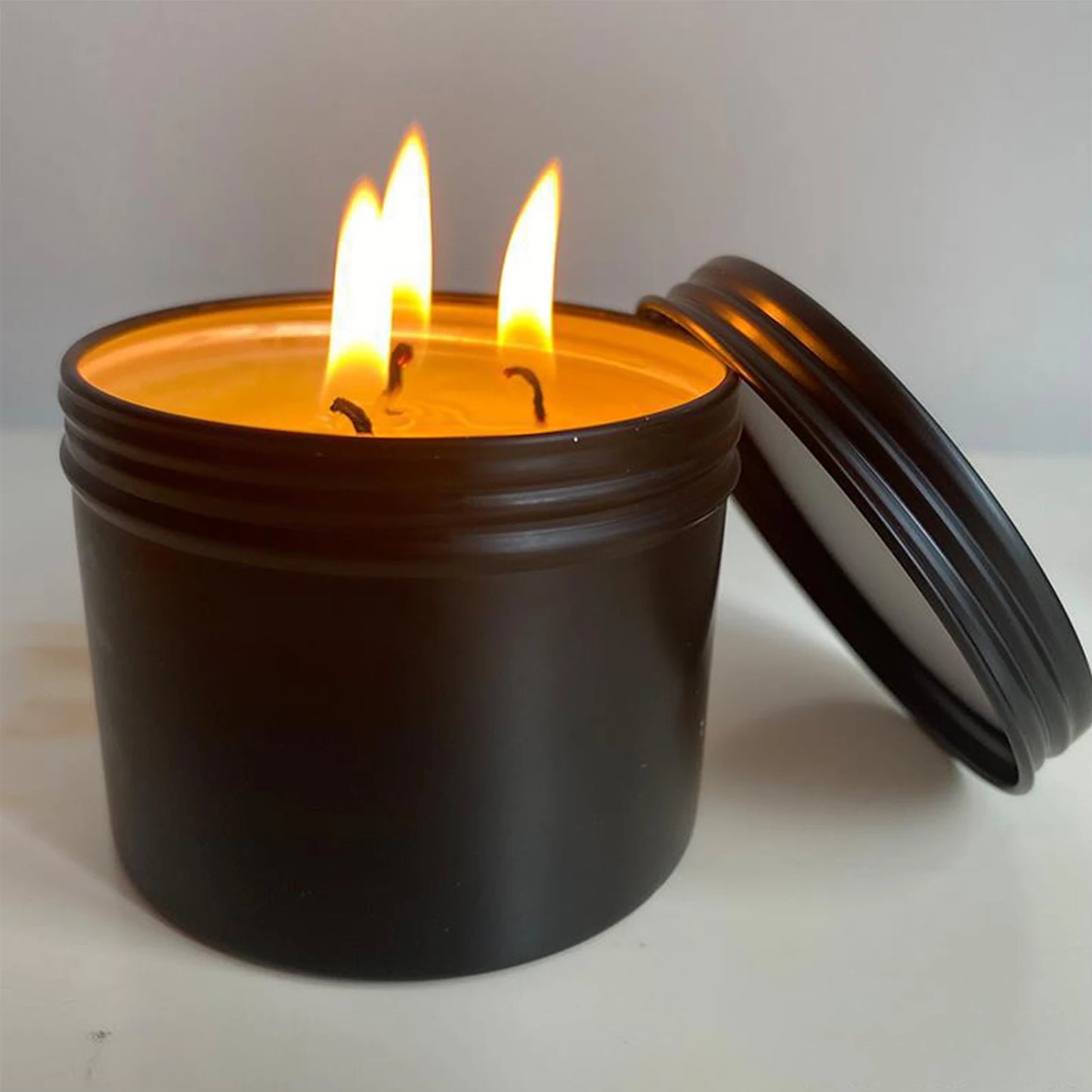 36 Hour Survival Candle 3- Environmentally Friendly Odorless Candle with Lid Home Spares for Emergency Peaceful Pleasures Health and Wellness