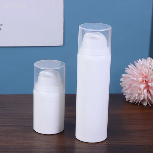 Airless Pump Travel Bottles 15ml 30ml 50ml | Refillable Cosmetic Refillable Travel Bottle Peaceful Pleasures Health and Wellness