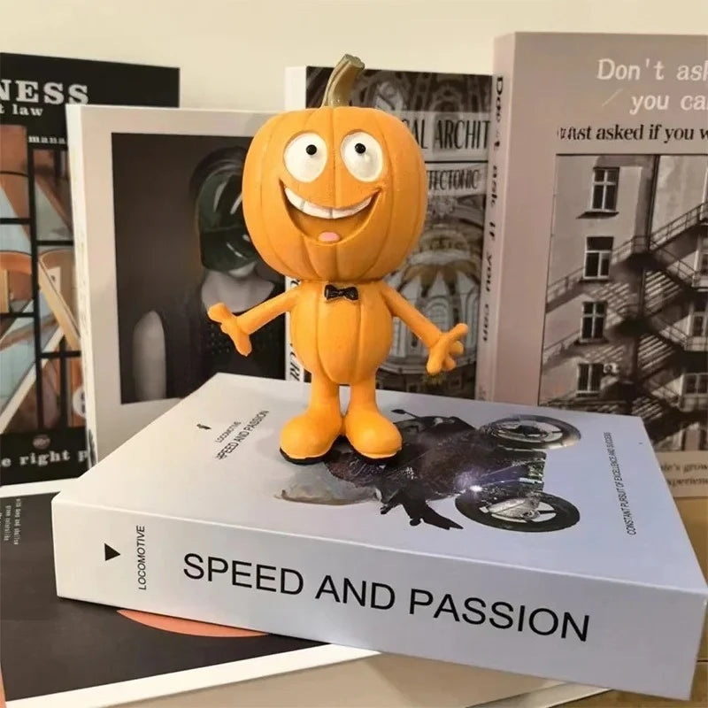 Halloween Resin Pumpkin Statue – Garden & Tabletop Decor