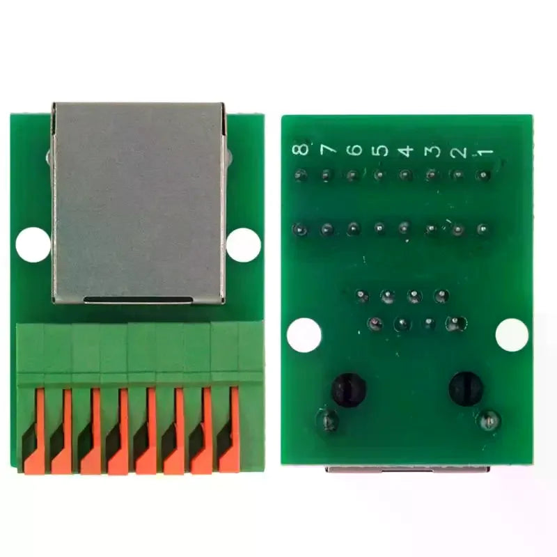 RJ45 Female Socket Adapter Board – Solder-Free Terminal Block Network Adapter Board Peaceful Pleasures Health and Wellness