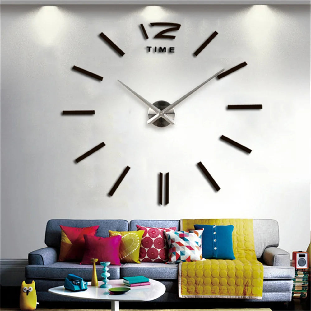 Large 3D Wall Clock Luminous Classic Wall Clocks DIY Digital Clock Wall Watches Stickers Silent Clock for Home Living Room Table Peaceful Pleasures Health and Wellness