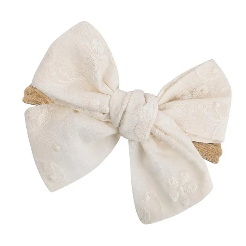 Baby Bowknot Headband | Soft Cotton Photo Prop 0–24 Months