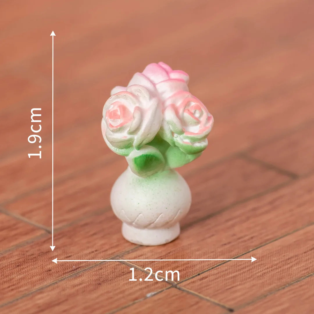 1PCS Dollhouse Miniature Furniture Mini Furnishing Bed Sofa Chair Scene Model Micro Landscape Fairy Garden Ornament Kids Gifts Peaceful Pleasures Health and Wellness 3
