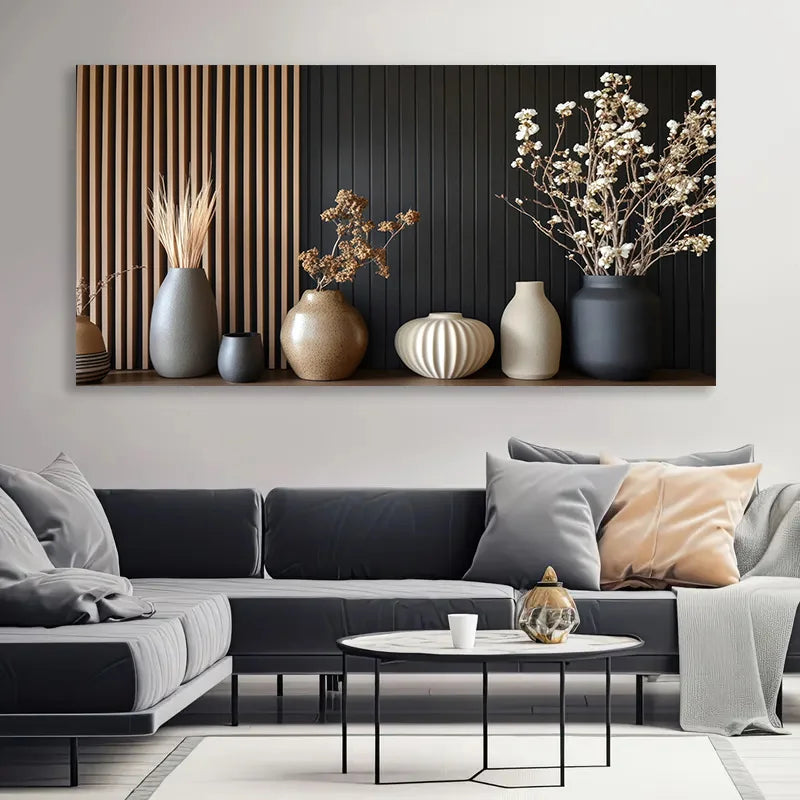 1pc Frameless Modern Abstract Print Wall Art Retro Canvas Painting for Living Room Large Size Canvas Poster for Bedroom Decor Peaceful Pleasures Health and Wellness