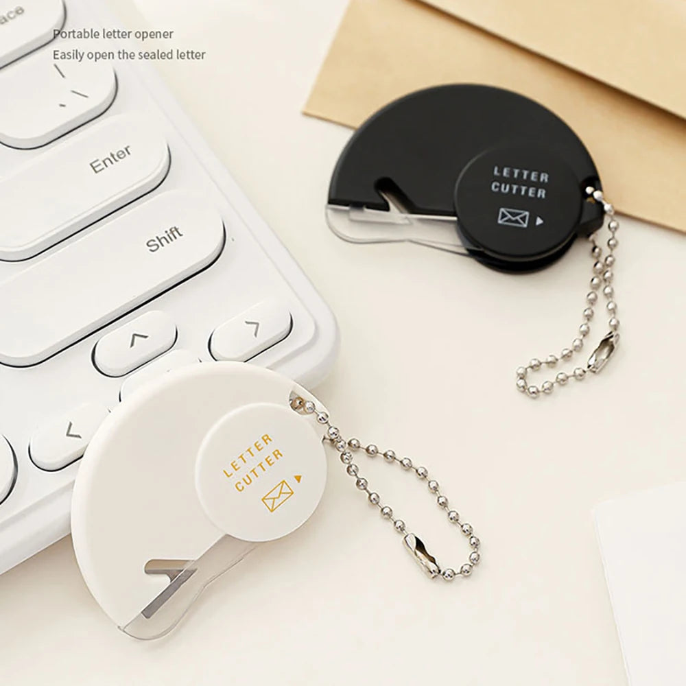 Japanese Mini Shaftless Letter Opener Safe Hand Friendly Portable