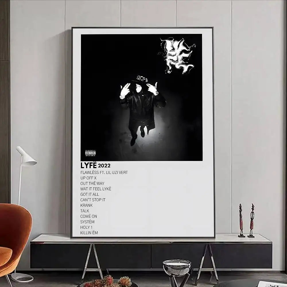HOT Y-Yeat New Album Poster HD art poster for home living room bar office decoration sticky waterproof Peaceful Pleasures Health and Wellness z12 40X50cmNoframe