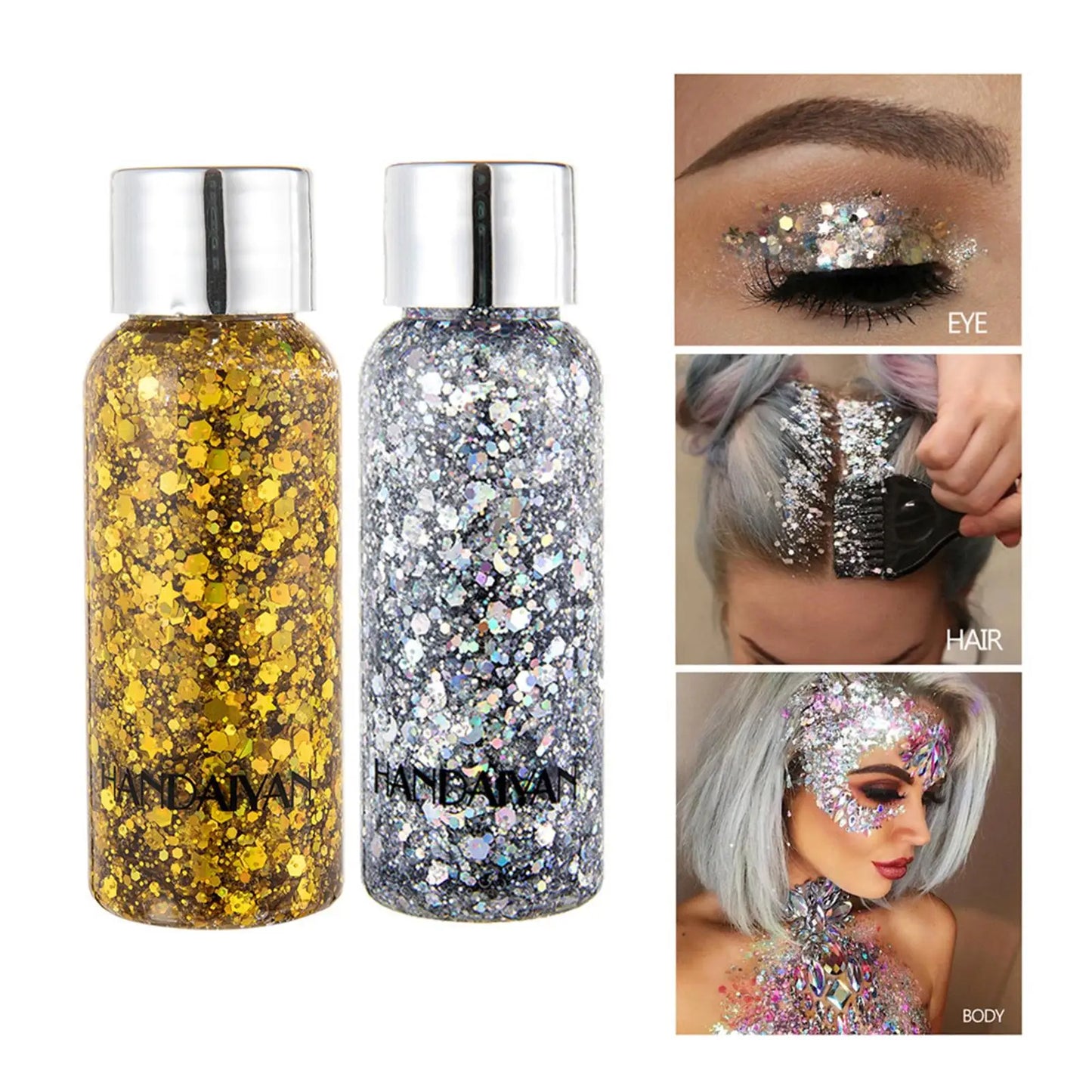 Glitter Body Lotion with Shimmering Gel for All Occasions Peaceful Pleasures Health and Wellness