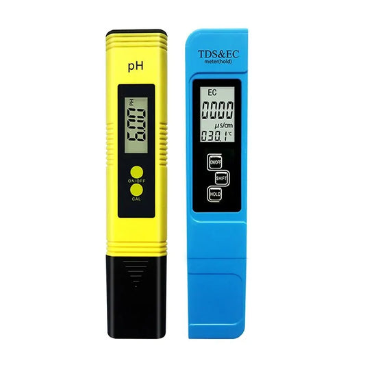 2pcs TDS PH Meter Digital Water Tester 0.01ph High Accuracy PH Meter 0-9990ppm Temperature TEMP PPM Tester Peaceful Pleasures Health and Wellness Default Title