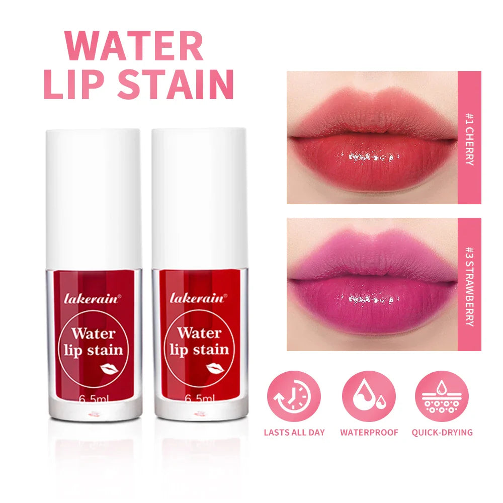 Lakerain Water Lip Stain – Long-Lasting Waterproof Lip Gloss