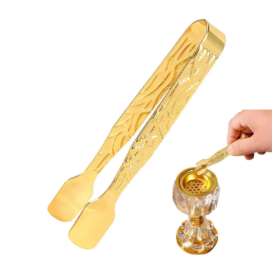 Self-Locking Metal Incense Tongs | Charcoal Holder Clamp Incense Tongs Peaceful Pleasures Health and Wellness
