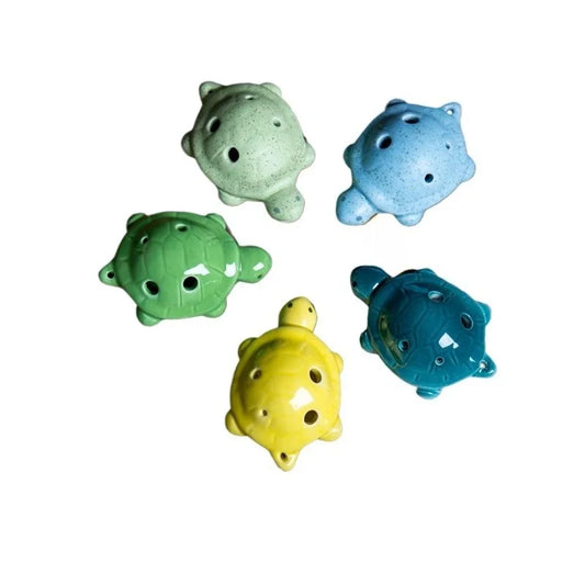 Hot-selling 6-hole Ocarina Wholesale Turtle Shaped Crafts Children's Peaceful Pleasures Health and Wellness Random Color