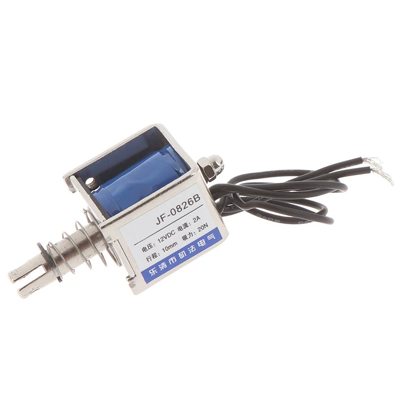 JF-0826B 12V/2A 10mm 20N push pull type open frame solenoid electromagnet Peaceful Pleasures Health and Wellness