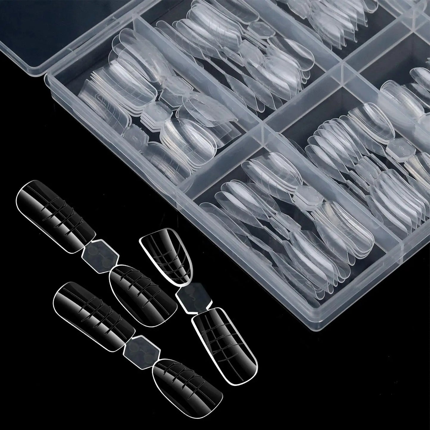 120pcs Reusable Nail Extension Forms | 12 Sizes Builder Molds