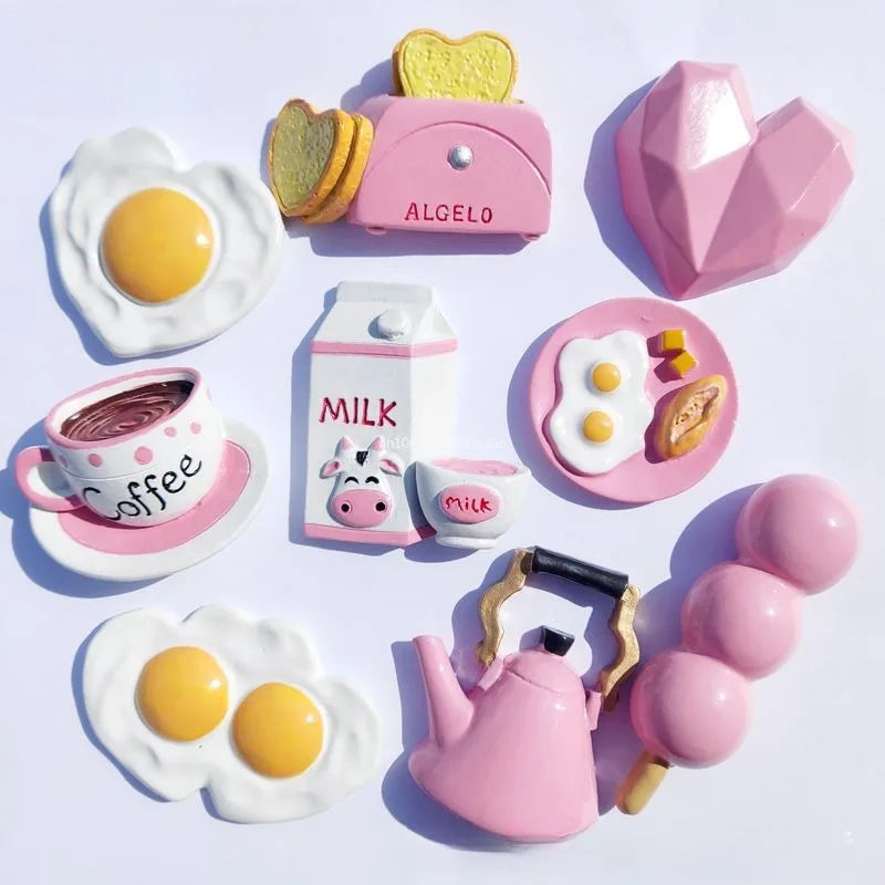 Cute Resin Fridge Magnet – Ice Cream & Cake Kitchen Décor