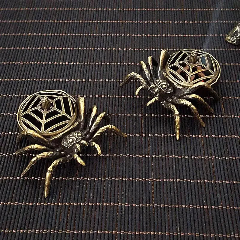 Spider Incense Cone Holder – Mini Metal Zen Burner | Home Décor