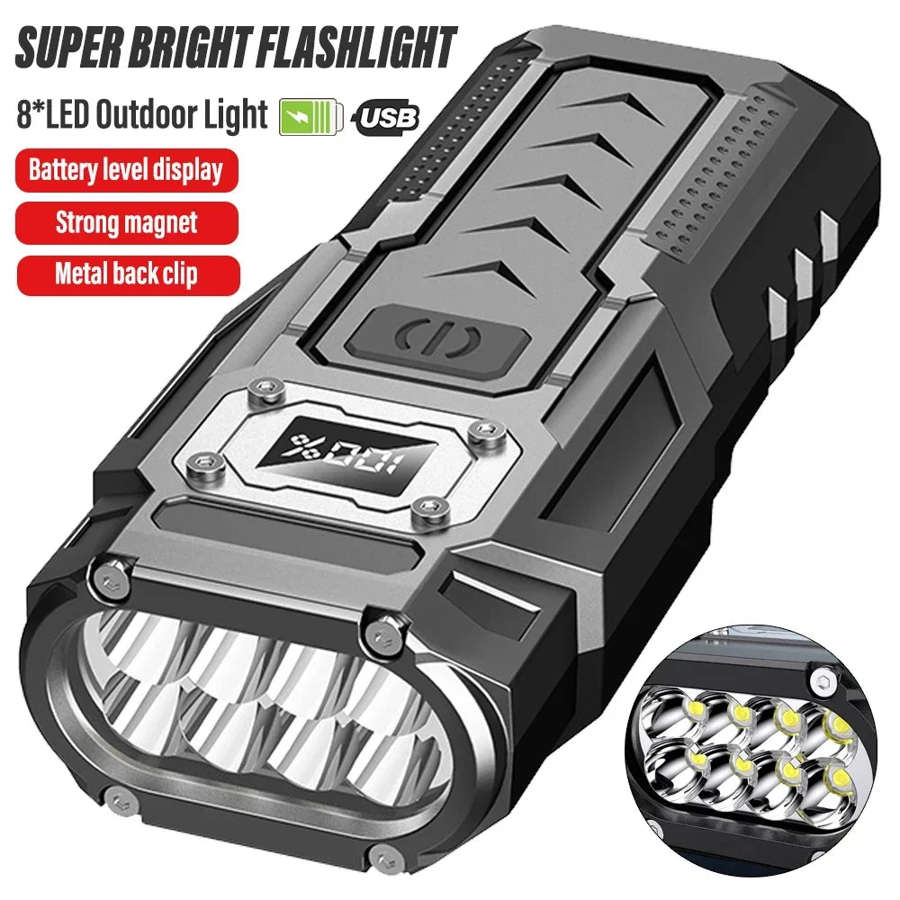 ESMARTER 1000LM Rechargeable LED Flashlight & COB Work Light