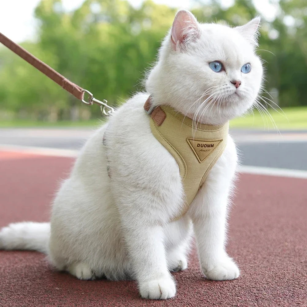 Breathable Puppy Harness & Leash Set – Small & Medium Dogs
