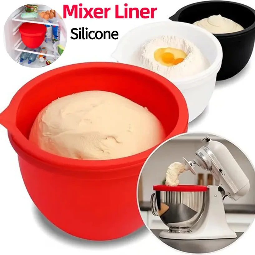 Silicone Bowl Liner & Lid for KitchenAid 5 Qt Tilt-Head Mixer