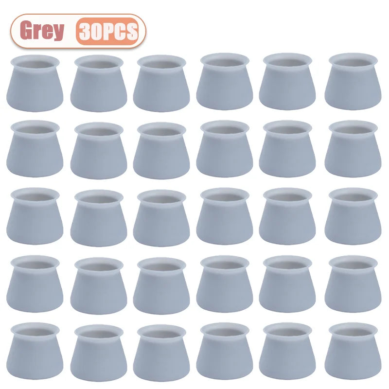 Silicone Chair Leg Caps – Non-Slip Floor Protectors 10–40 PCS
