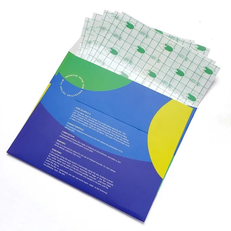 Waterproof Tattoo Aftercare PU Film Protective Stickers 5 Pack
