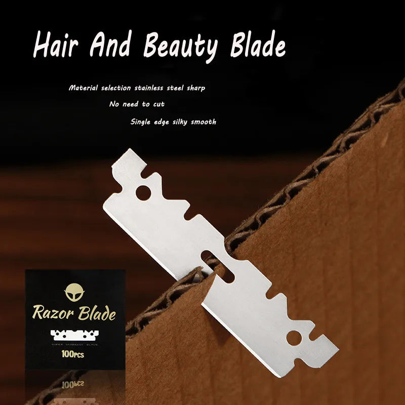 Single-Sided Stainless Steel Razor Blades 30/50/100 Pack