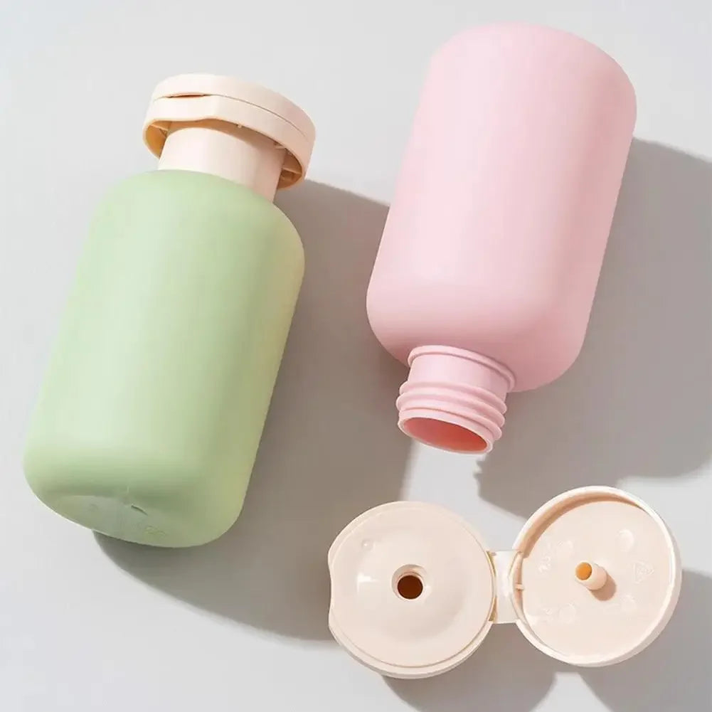 3Pcs 100ML Travel Bottles Set, Leak-Proof Refillable Portable Dispenser for Shampoo Toner Lotion Shower Gel, Travel Essentials Peaceful Pleasures Health and Wellness