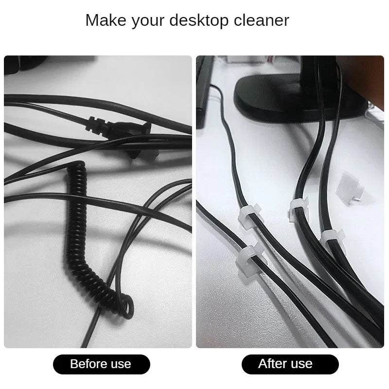 Adhesive Cable Clips Wire Organizer 10/20/30 Pack