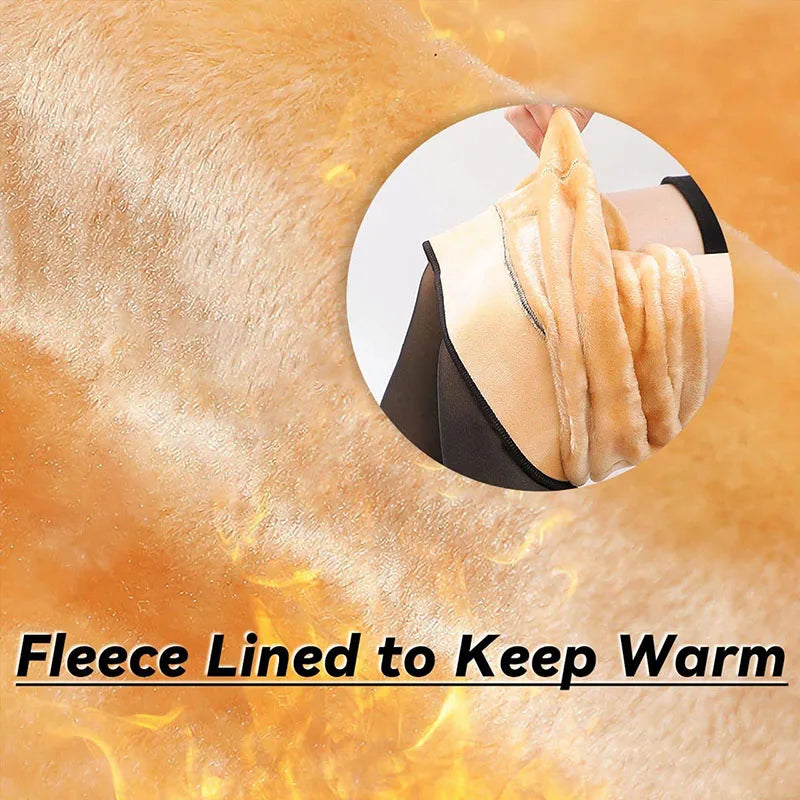Women's Fleece Lined Thermal Tights – Winter Pantyhose Leggings