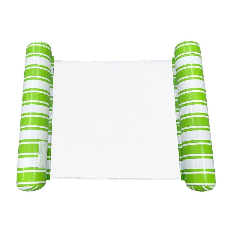Inflatable Pool Float Hammock Chair – PVC Striped, 4 Colors