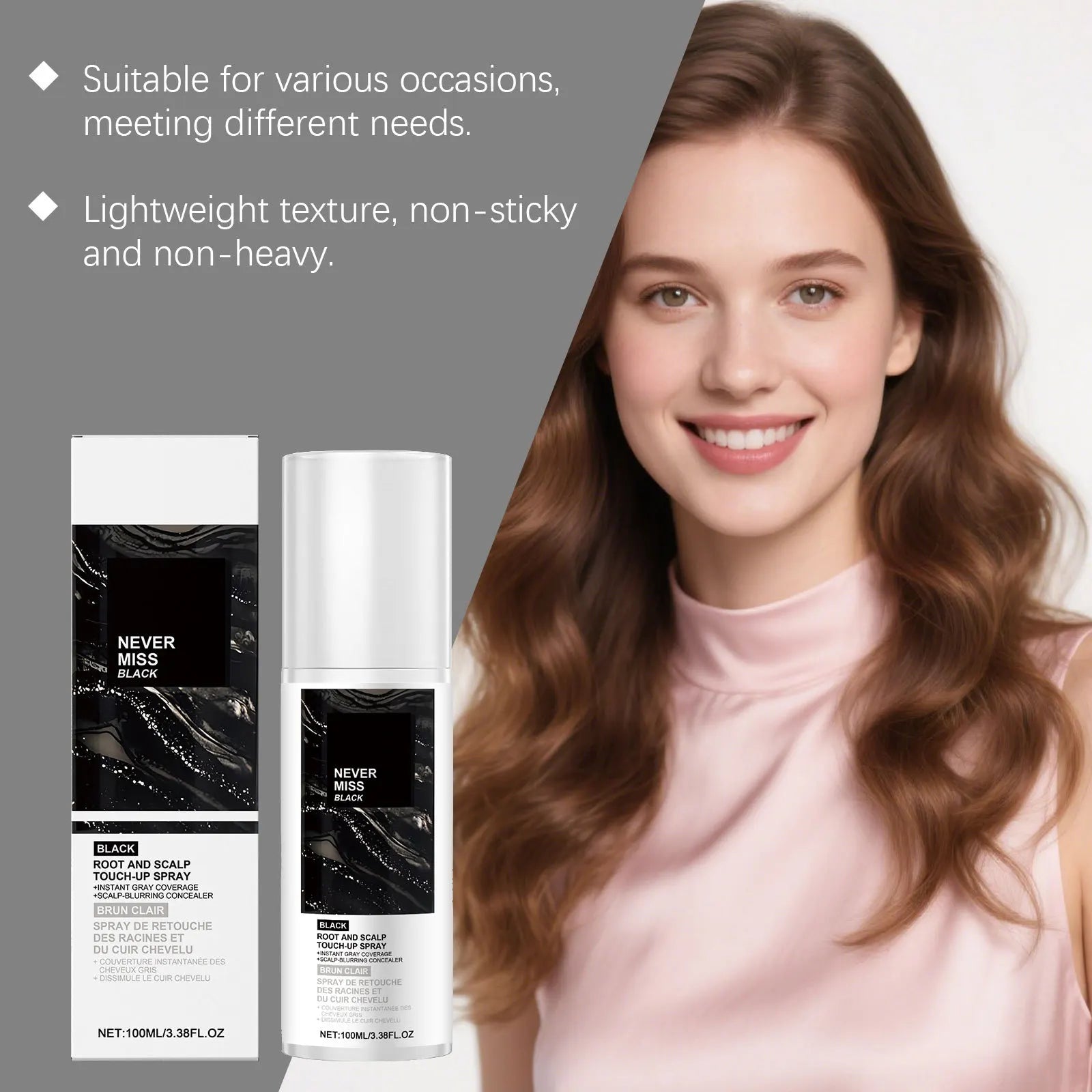 Instant Hair Color Spray Temporary Hair Color Easy Color Quickly Dryness Multi Shade Choose Daily Use Portable Hair Dyeing Spray Peaceful Pleasures Health and Wellness