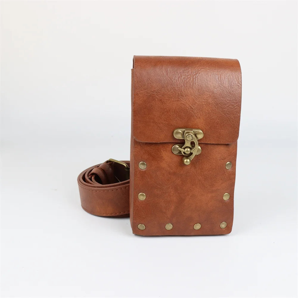Medievalcosplayleather Belt Copper Coin Waist Bag Renaissance Dress
