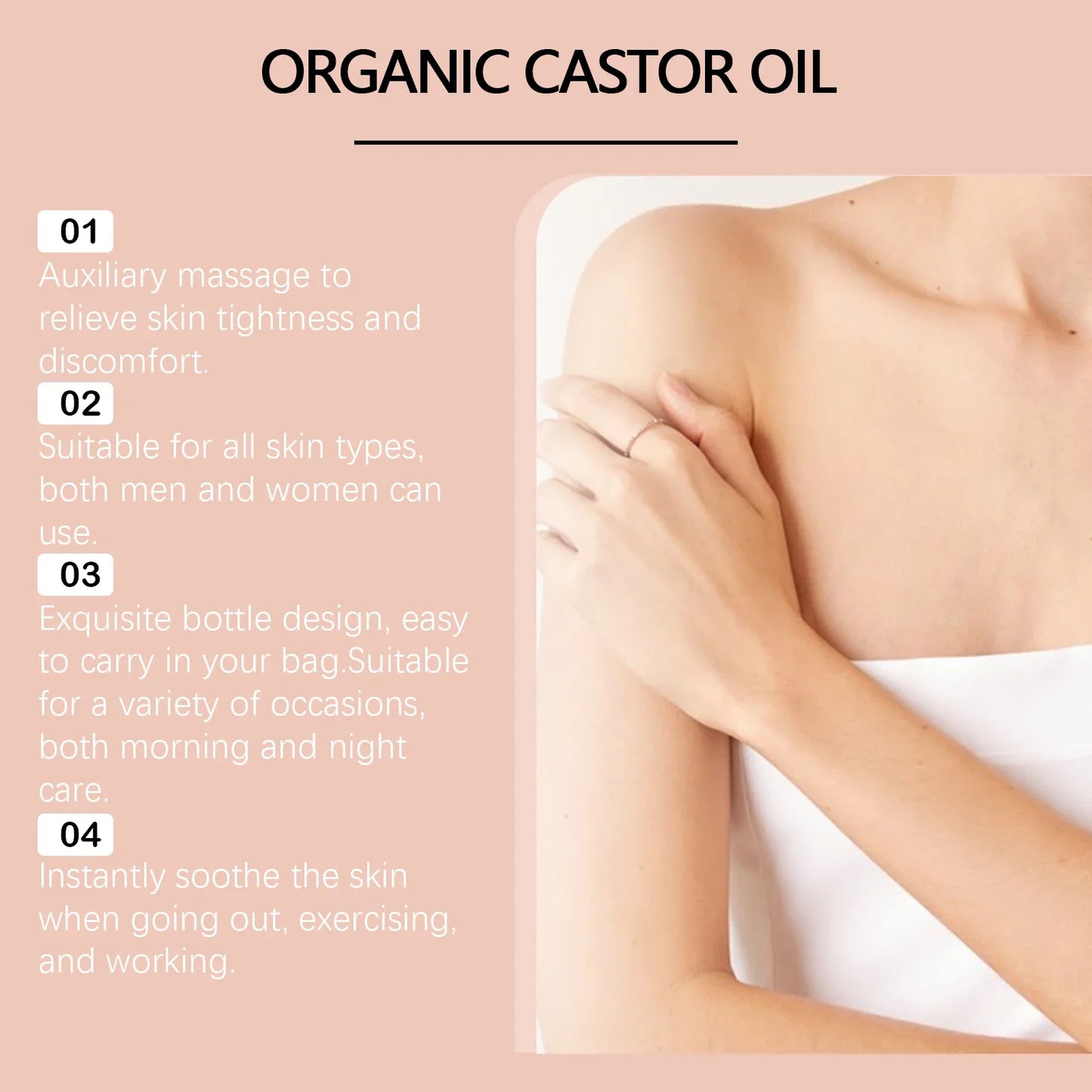 Organic Castor Oil Roller Ball – Firming & Brightening Skin Oil