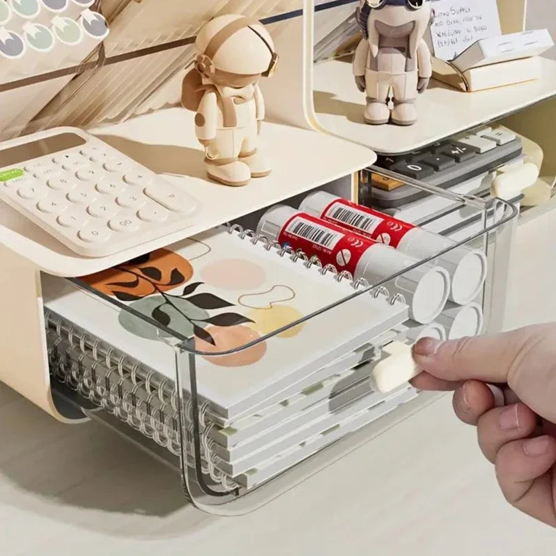 Multi-layer Desk Organizer Large Capacity Office Accessories Slanted