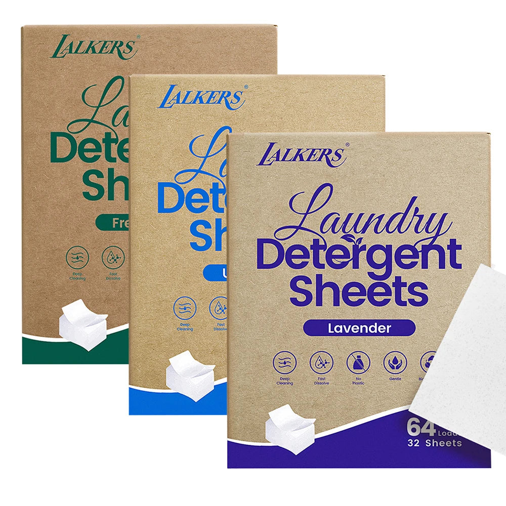 32-Sheet Laundry Detergent Sheets Laundry Bubble Wrap Cleaning Stain Removal and Fragrance-Retaining Laundry Sheets No Residue Peaceful Pleasures Health and Wellness