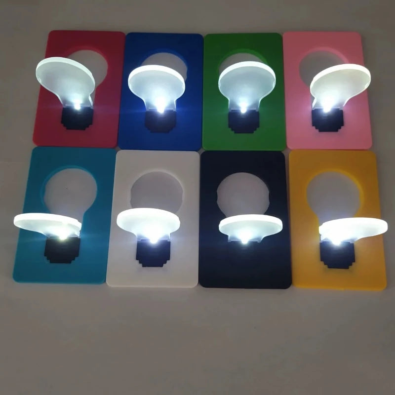 Mini Folding LED Card Light & Phone Stand | Portable Night Light LED Night Light Peaceful Pleasures Health and Wellness Random delivery