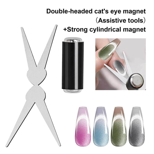 2-in-1 French Cat Eye Nail Magnet Stick | DIY Manicure Tool Nail Art Magnet Tool Peaceful Pleasures Health and Wellness
