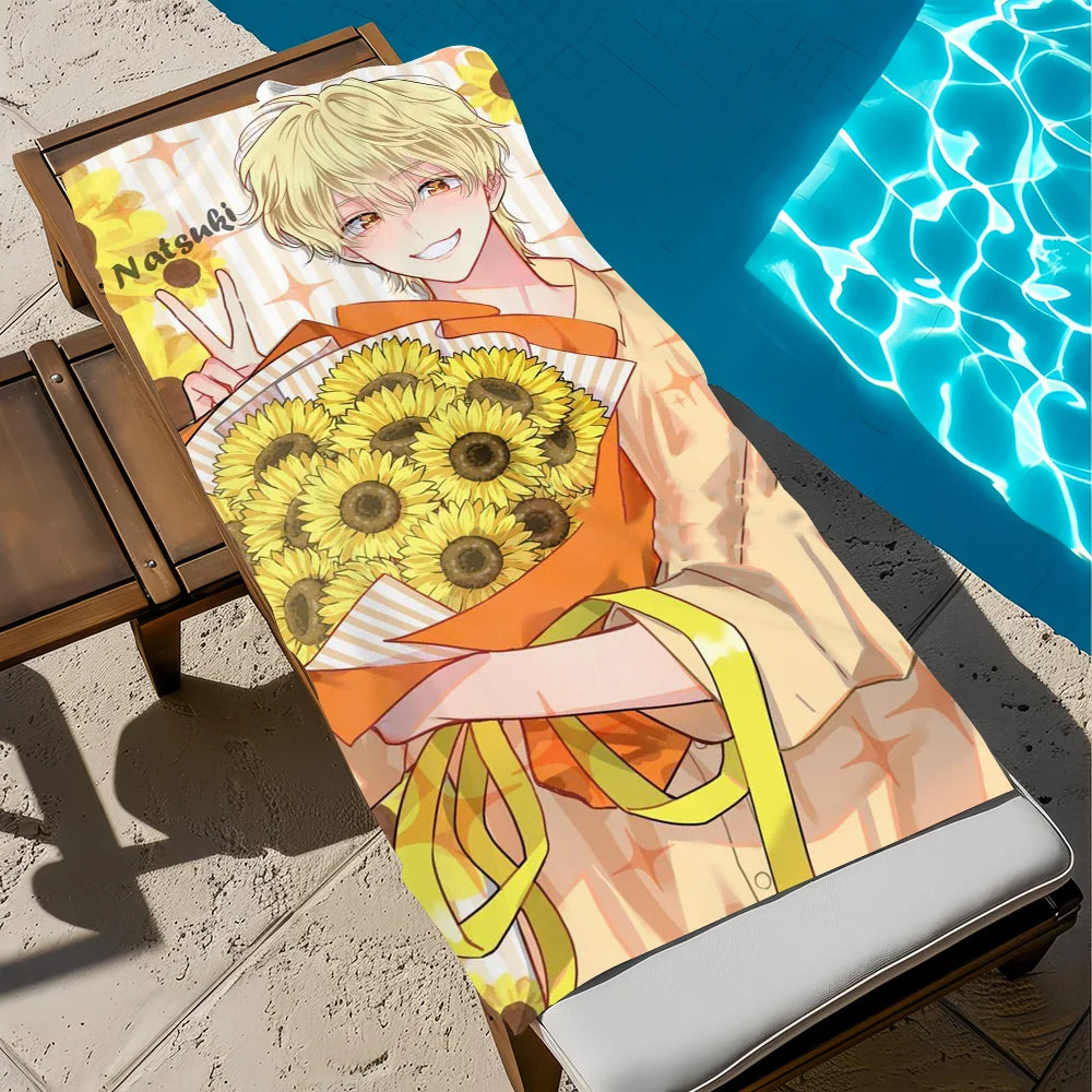 Anime Quick-Dry Beach Towel | Soft Pool & Travel Gift Quick-Dry Beach Towel Peaceful Pleasures Health and Wellness z7 STJ40x70CM