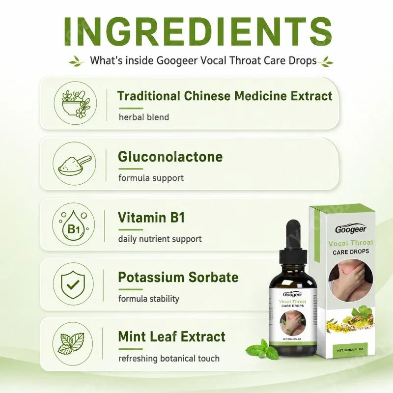 Herbal Wellness Drops | Mint Extract & Vitamin B1 | 59ml