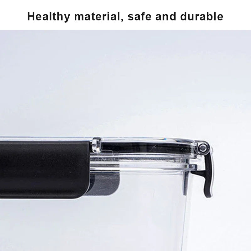 Portable Lunch Box for Kids School Microwave Transparent Bento Box with Compartments Salad Fruit Food Sealed Jar Container Box Peaceful Pleasures Health and Wellness