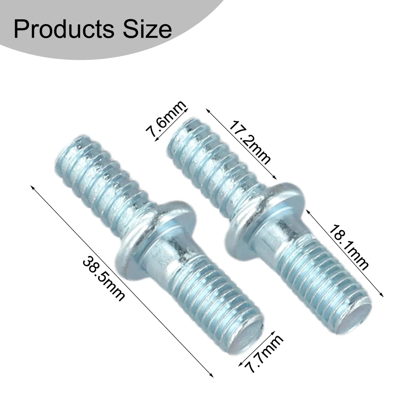 2 Pairs Bar Studs Nuts MS170 MS180 MS210 MS230 MS250 Chainsaw Blade