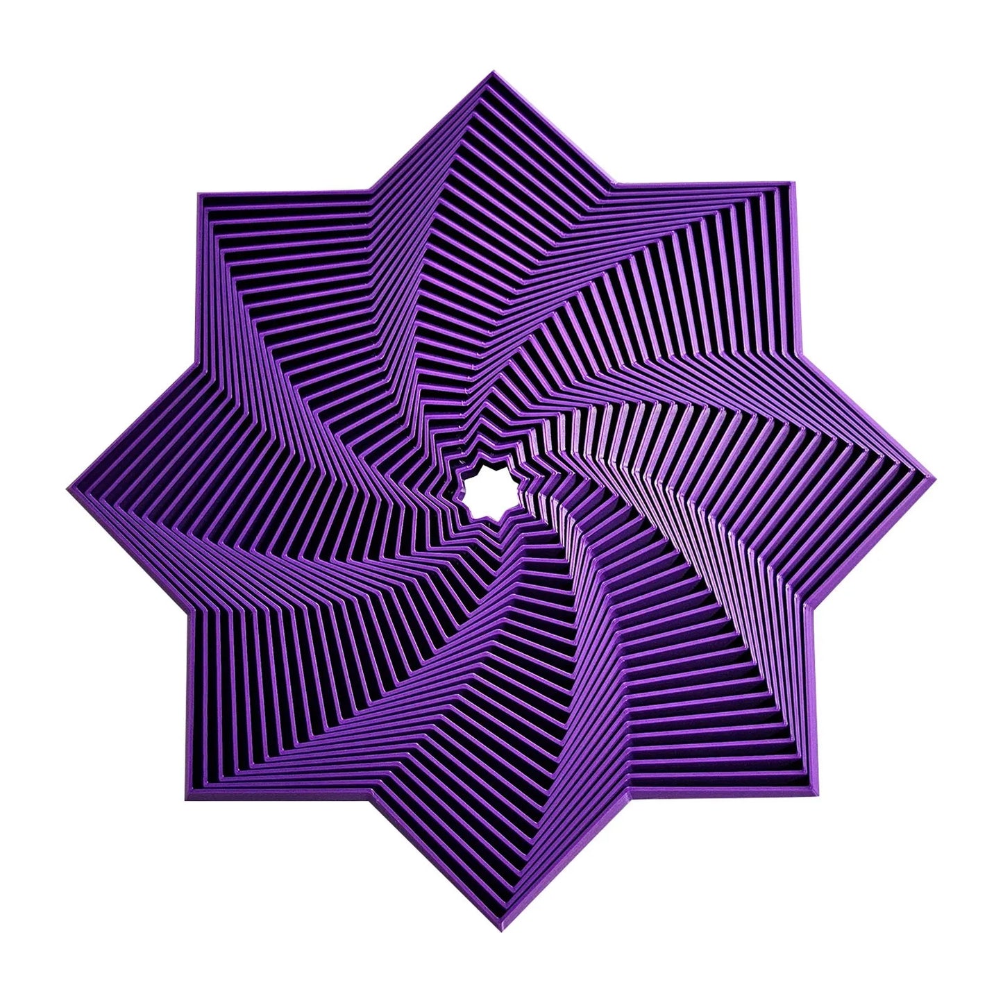 Octagonal Fidget Fidget Octagonal Toy 3D Printing Geometric Illusion Antistress Fidget Toys For Stress Sensory Party Games Peaceful Pleasures Health and Wellness Purple One Size