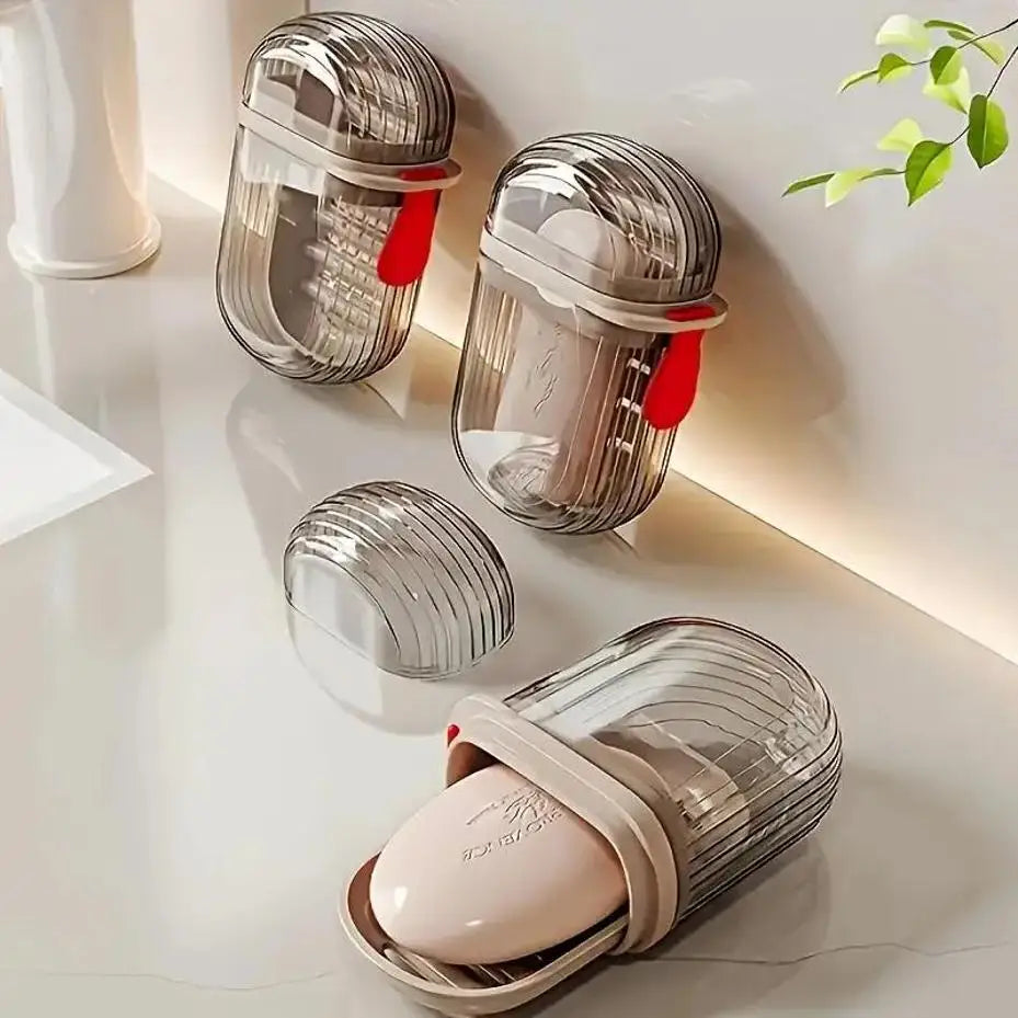 Creative Travel Soap Box Lid Sealed Drainable Portable Small Business
