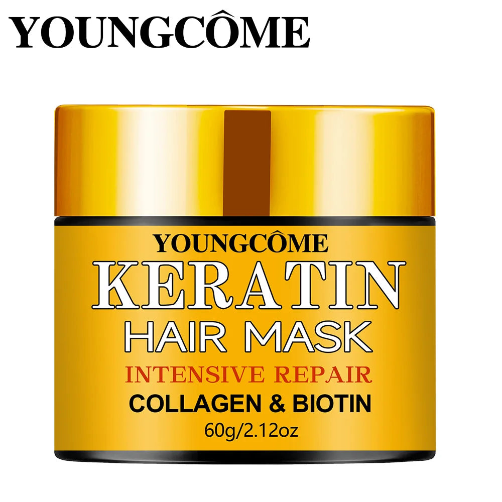 Hair Repairs Hair Mask Biotin Collagen Keratin Treatment Hairs Conditioner Hair Essential Oil Nourishing for Dry Damaged Peaceful Pleasures Health and Wellness