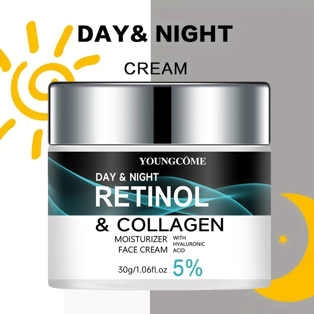 YOUNGCOME Retinol Collagen Moisturizing Cream Promotes Skin Elasticity and Luster Nourishing Brightening Improve Skin Texture Peaceful Pleasures Health and Wellness