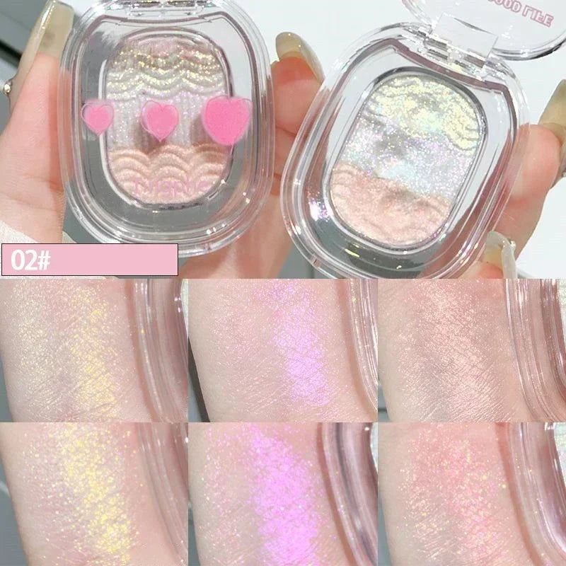 Chameleon Gradient Glitter Eyeshadow Palette | Shimmer Highlight