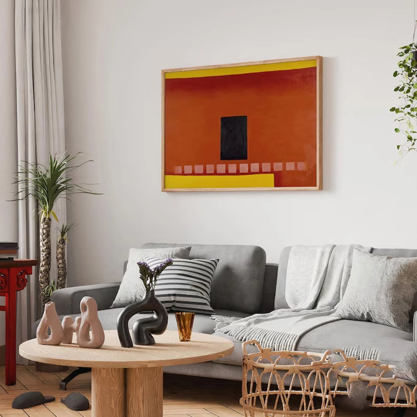 Retro Southwest Canvas Wall Art Print | Boho Adobe Decor