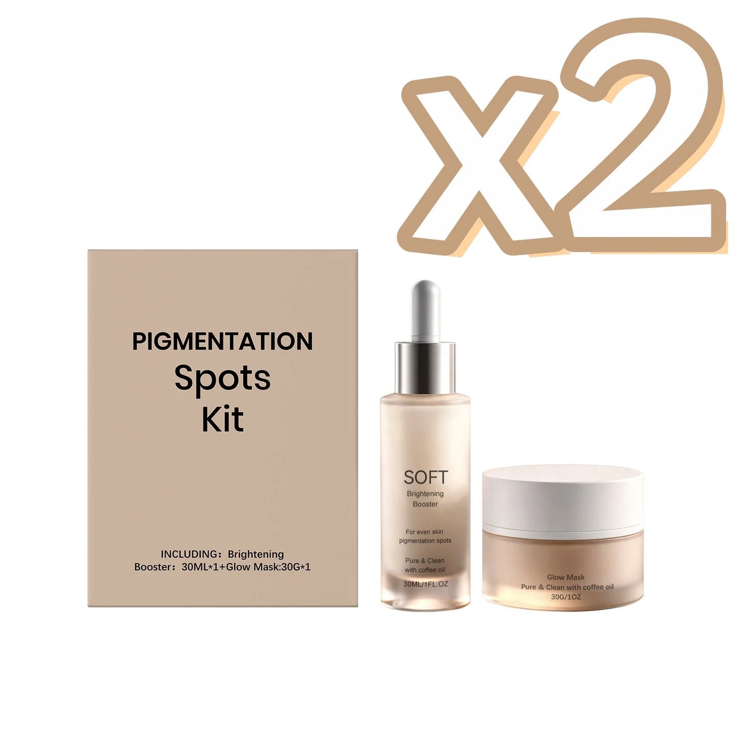 Brightening Essence Mask Set for Glowing Skin Care Peaceful Pleasures Health and Wellness 1set Boxed x 2